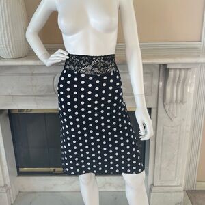 Argentine Tango Skirt Polka Dot Lace Waist Milonga Dance